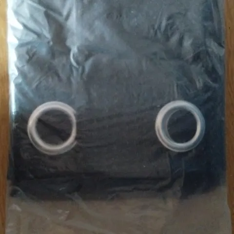 Kitchen, Bathroom Curtains 2 Pieces, Black