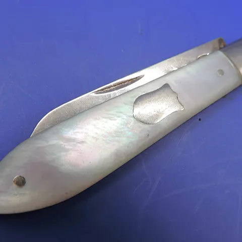 George V Silver and Mother of Pearl Fruit Knife 1927