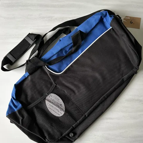 Blue and Black Bag