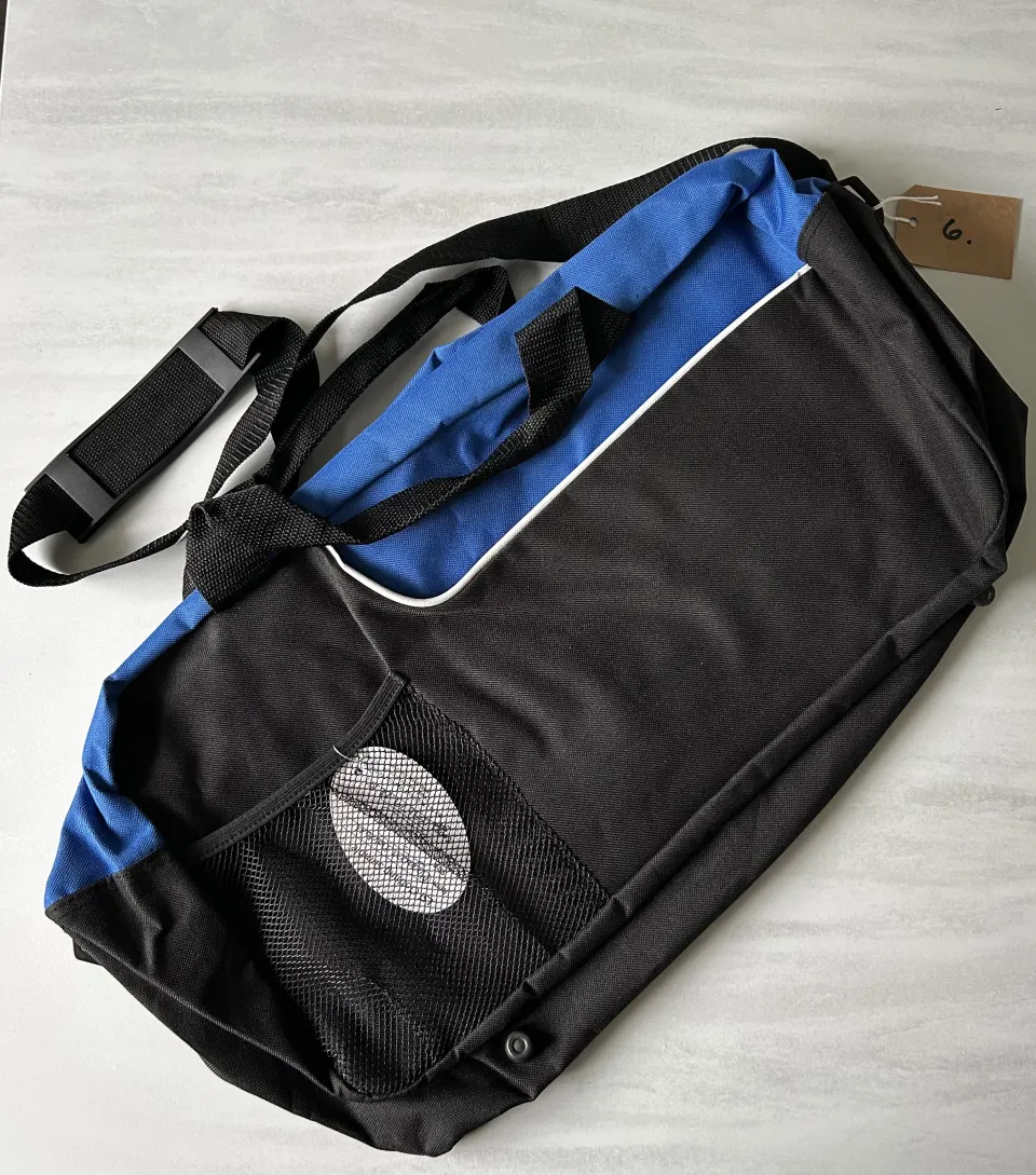 Blue and Black Bag