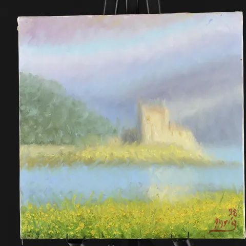 Original Roberto Masia "Castello Della Scozia"