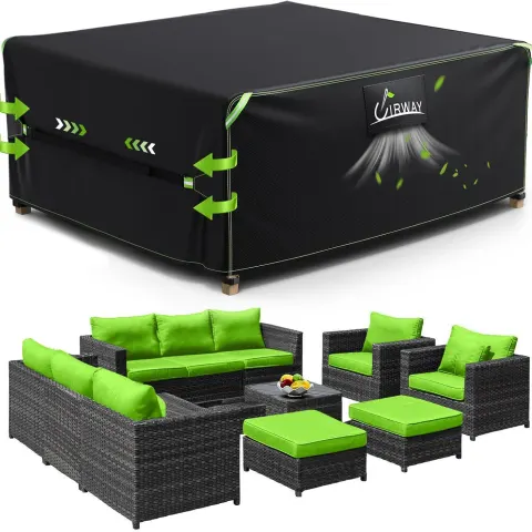 Outdoor Garden Furniture Cover Waterproof 242 x 182 x 100cm L23b