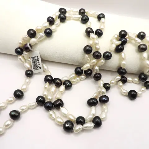 Opera Length Cultured Pearl Necklace New With Gift Pouch