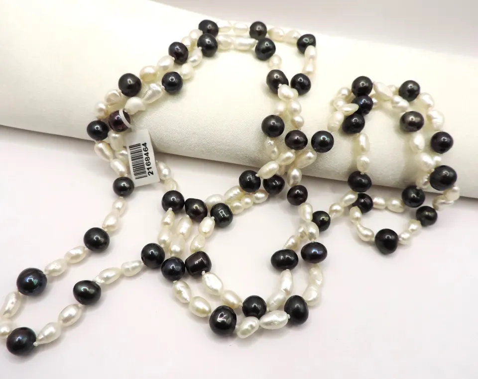 Opera Length Cultured Pearl Necklace New With Gift Pouch