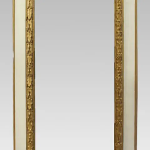 Early 20th c. Gilt & Painted Picture Frame