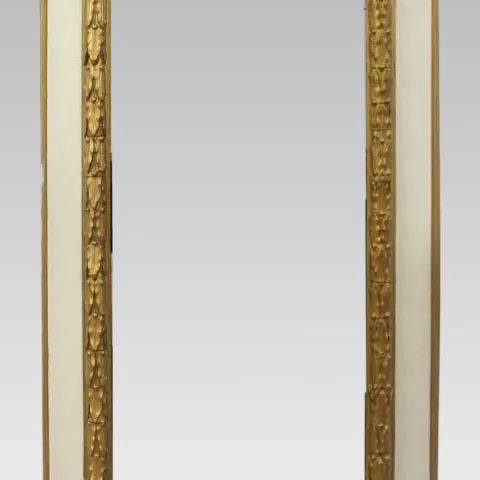 Early 20th c. Gilt & Painted Picture Frame