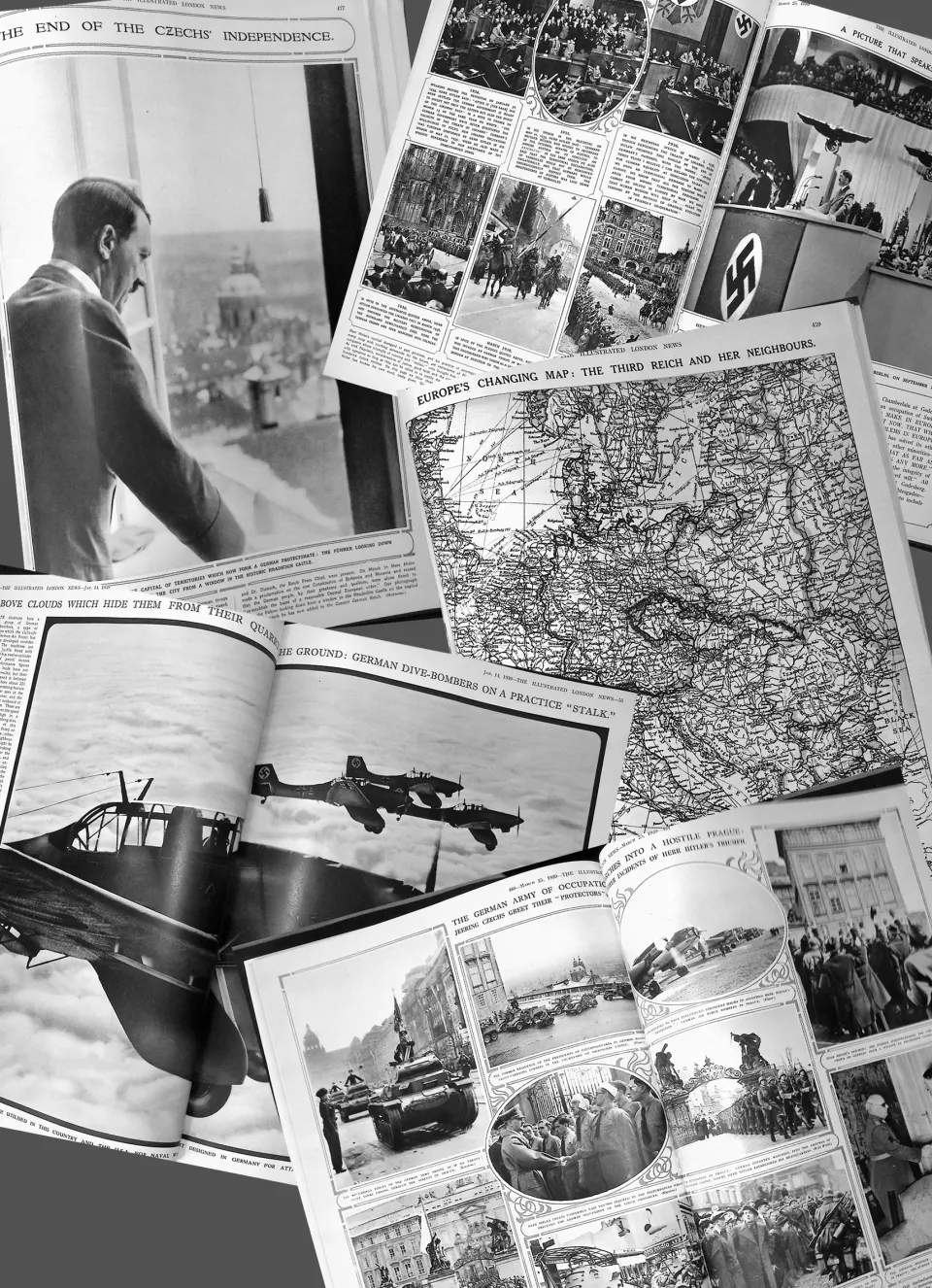 Bound Illustrated London News Jan-March 1939 Build Up to WW2 Over 500 Pages.