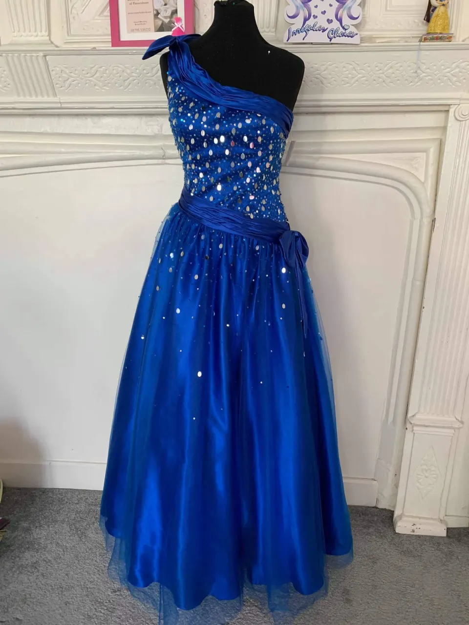 Prom dress Blue Size 8 RRP £295  