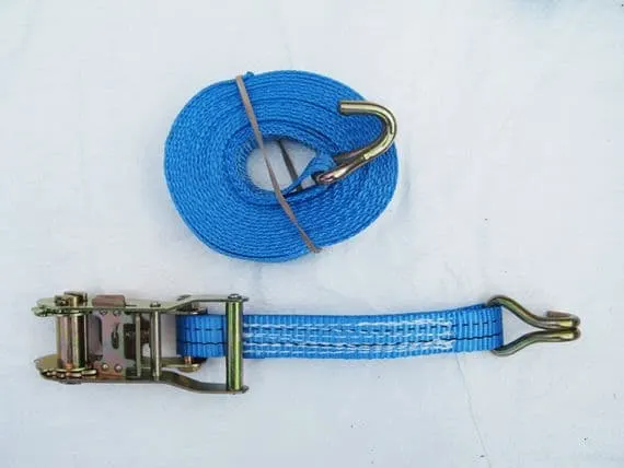 20 X 25MM X 1.5 TON X 5 METRE RATCHET LASHING WITH CLAW HOOK
