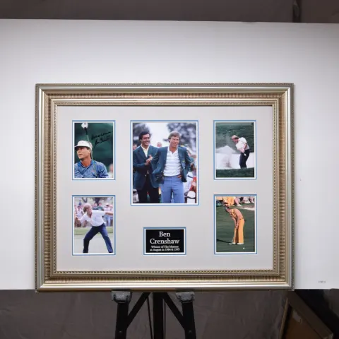 BEN CRENSHAW framed original signature presentations.