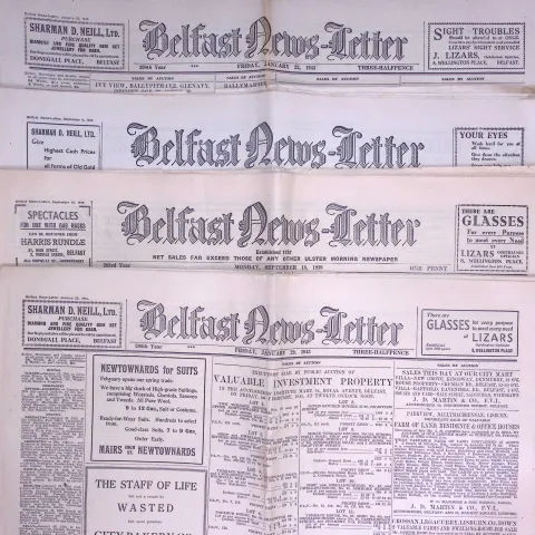 Job-Lot Original Belfast Ireland WW2 Newspapers Images & Reports of The War-42.