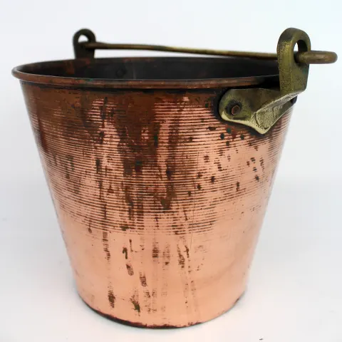 Small Antique 19th c. Copper Milk Bucket