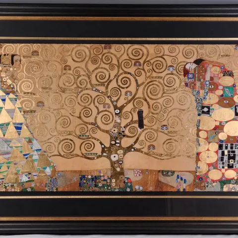 Gustav Klimt 22 Carat Gold Rare Limited Edition "Tree of Life" With Certification