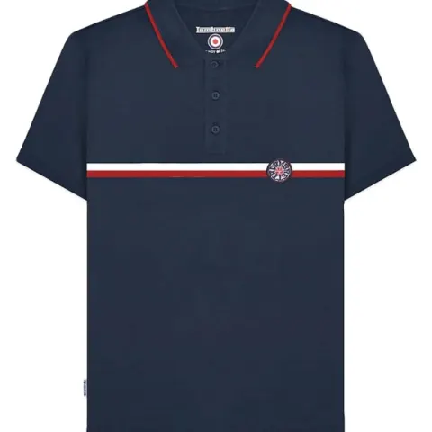 Lambretta Mens Badge Logo Short Sleeve Cotton Polo Shirt - Large - RRP £30.00
