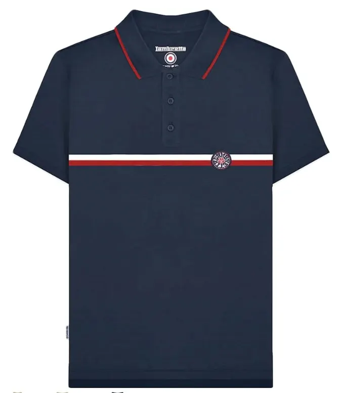 Lambretta Mens Badge Logo Short Sleeve Cotton Polo Shirt - Large - RRP £30.00
