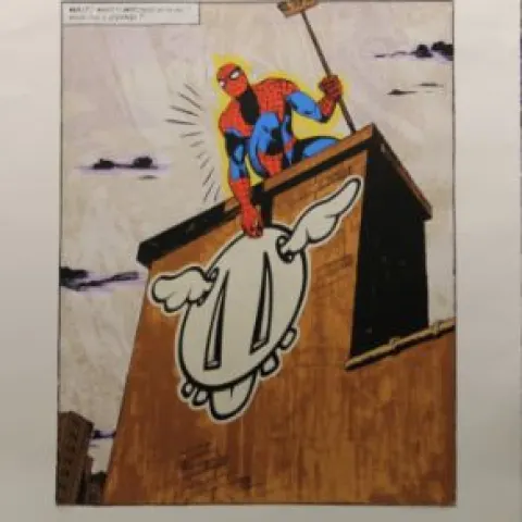 Dface (b 1978 -)“What Have I Become” Screen Print, Signed Ltd Ed of 95. Spider-Man Comic, 2008