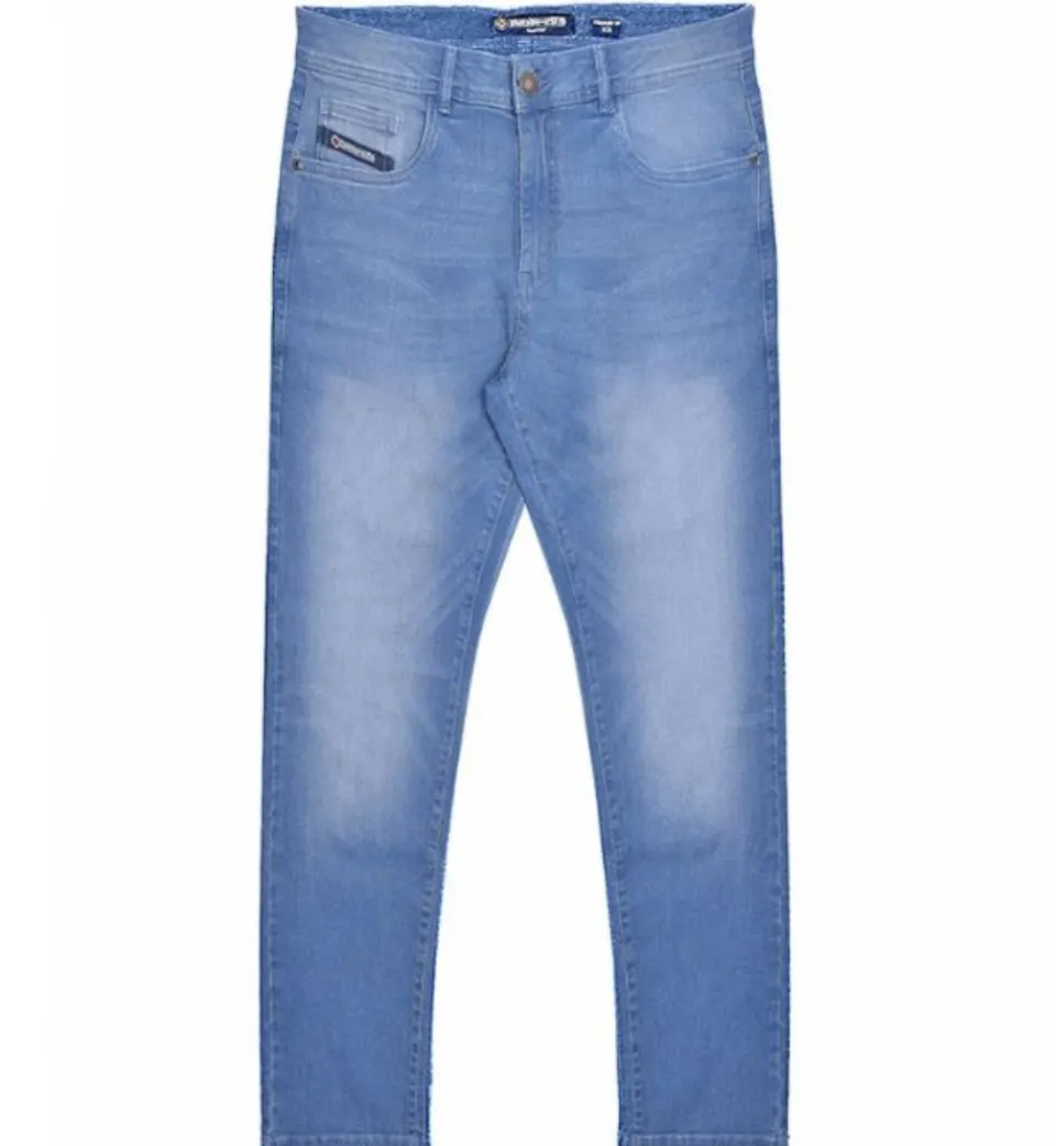 Lambretta Mens Chester Straight Fit Denim Jeans - Light Blue Size 38 RRP £60
