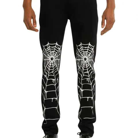 MJB Marc Jaques Burton Black Web Crixus Jeans, Online Price £487, Size 33