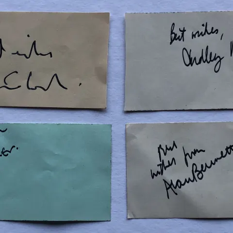 PETER COOK & DUDLEY MOORE original signatures