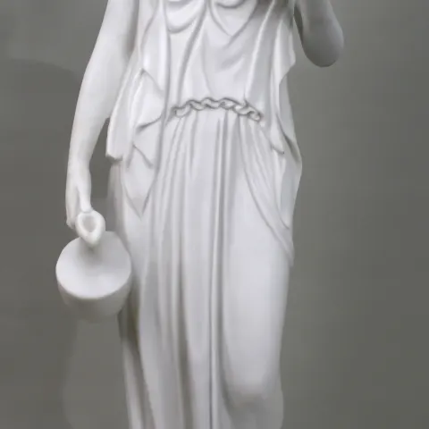 Large Marble Style Statue of the Goddess Hebe