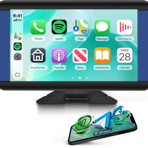 Portable Car Stereo Wireless Carplay Android Auto