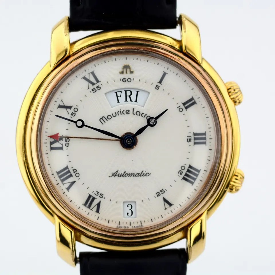 Maurice Lacroix/Masterpiece 6262 Day Date - Automatic - Gentlemen's Steel Wristwatch