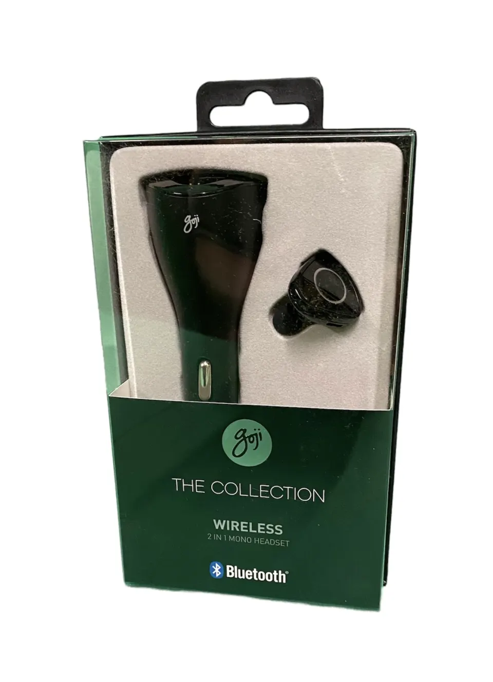 10 x Goji Bluetooth 2 In 1 Headset With in Car Charging Cradle
