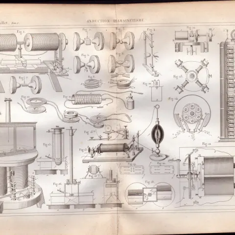 Experimental Physics Optics Meteorology Instruments Etc Antique Diagram-12.