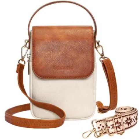 Genuine Leather Crossbody Bags for Women - Brown L5a sku-3694
