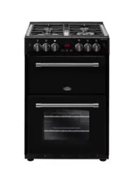 Belling Farmhouse 60G Gas Cooker, 60cm Wide, Black RRP £1099