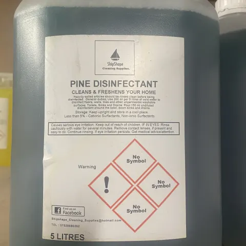 2X 5L INDUSTRIAL STRENGTH PINE DISINFECTANT