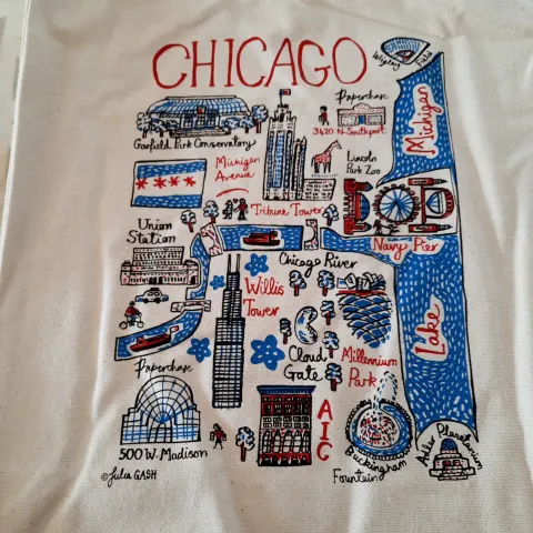 Chicago Tote bags from Paperchase.  Pack of 4 bags