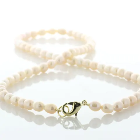 18 inch Freshwater Cultured 4.5 - 5.0mm Pearl Necklace With Brass Clasp