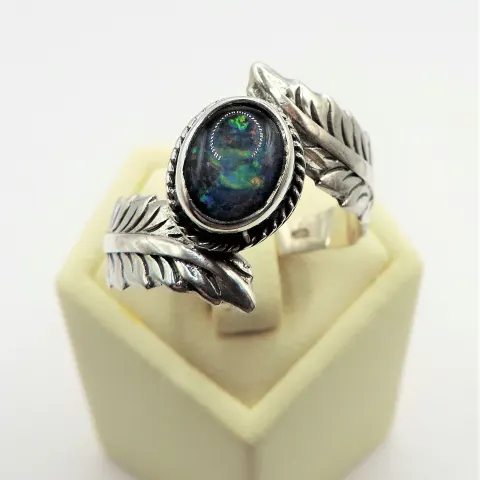 Sterling Silver Fire Opal Ring New with Gift Pouch