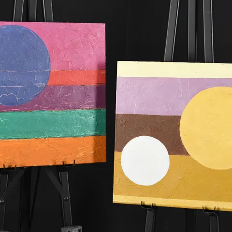 Pair of Original Paintings On Canvas By Gerry Baptist