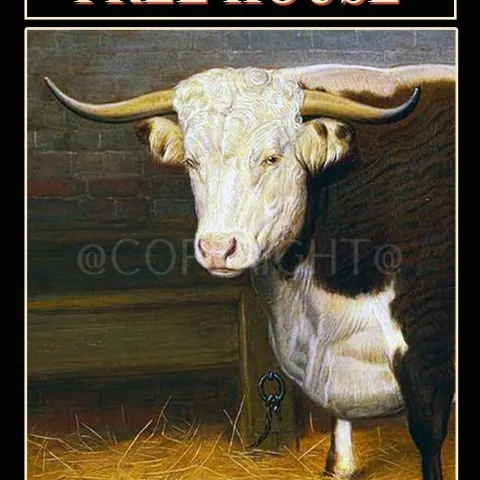 The Bulls Head Traditional Style British Pub Metal Wall Art