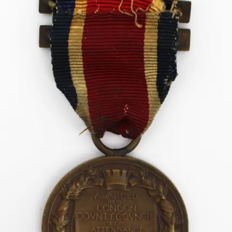 1912-13 London County Council (LCC) King’s Medal for Attendance, Conduct & Industry