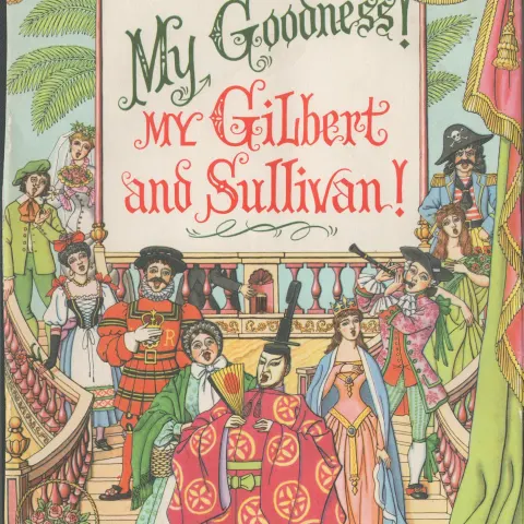 Double Sided Guinness Print 1952 "Gilbert & Sullivan Opera"A Genuine Double Sided Lithographed