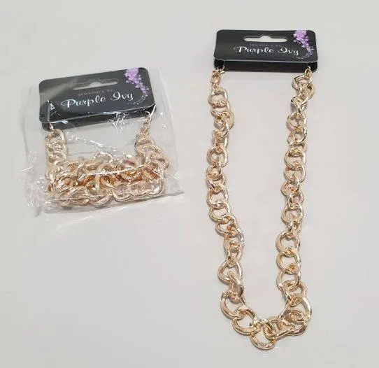 108 X Heavy Gold Coloured Chain/Necklace