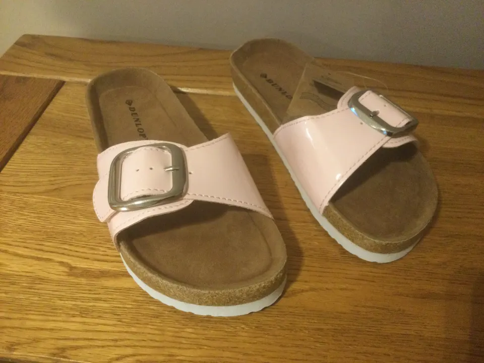 Dunlop “Single Buckle” Ladies Sandals, Size 4, Pink - New RRP £35.00