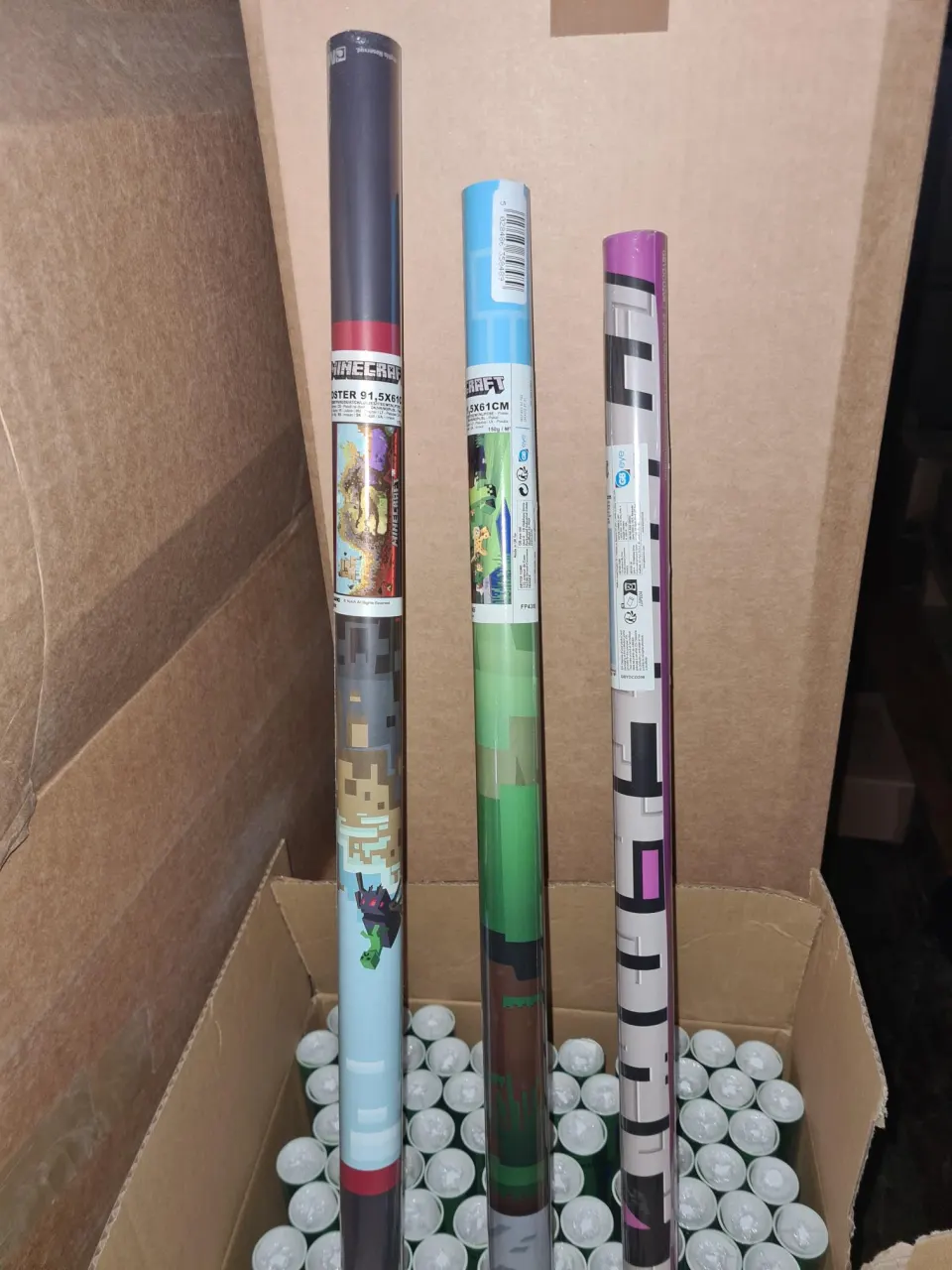 100pcs Brand New Assorted Design Minecraft Posters - RRP £7.99 Each - 50pcs Assorted In Lot