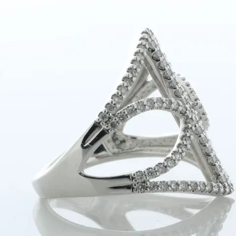 14ct White Gold Vera Wang Love Collection Diamond Ring 1.00 Carats