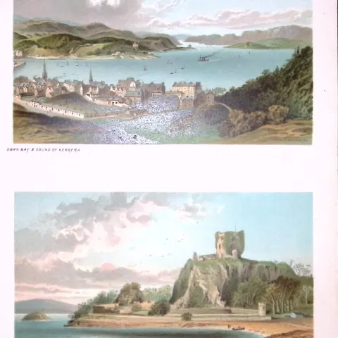 Scotland Dunolly Castle Oban & The Bay 1889 Antique Print-61