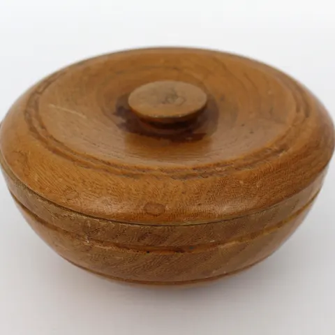 Antique Turned Lidded Pot