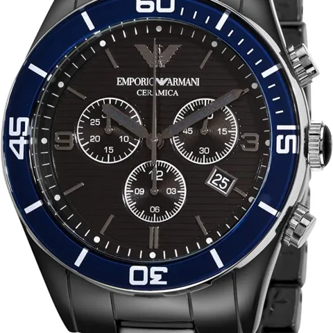 Emporio Armani AR1429 Men's Black Ceramica Chronograph Watch