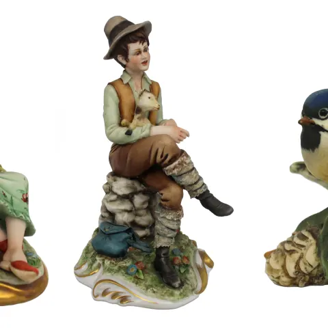 Collection of 3 Vintage Capodimonte Figurines