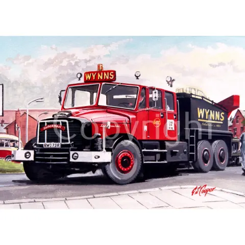Scammell Superman Heavy Haulage Large Metal Wall Art