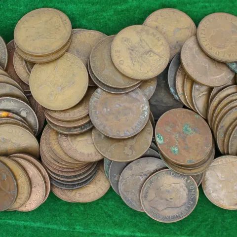 Collection of 20th c. One Penny Coins