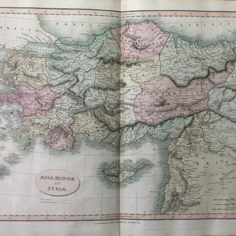 Ancient Asia Minor et Syria Charles Smith Classical Map 1809.