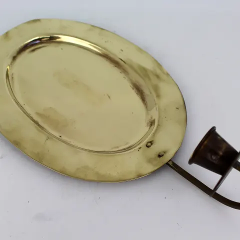 Vintage Brass Tray Girandole